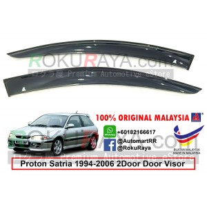Proton Satria 2Door (1st Gen) 1994-2006 AG Door Visor Air Press Wind Deflector (Big 12cm Width)